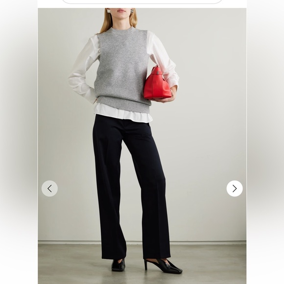 Jil Sander Vintage Softest Wool Lana Wide Leg Pants Trousers 42 L perfect - Picture 1 of 11